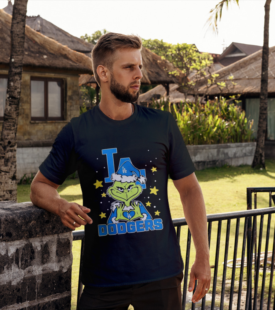 Grinch Los Angeles Dodgers Christmas 2026 Love LA Dodgers T-Shirt