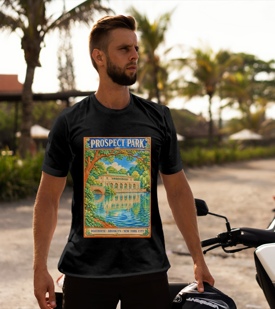 Prospect Park Boathouse Brooklyn New York City T-Shirt
