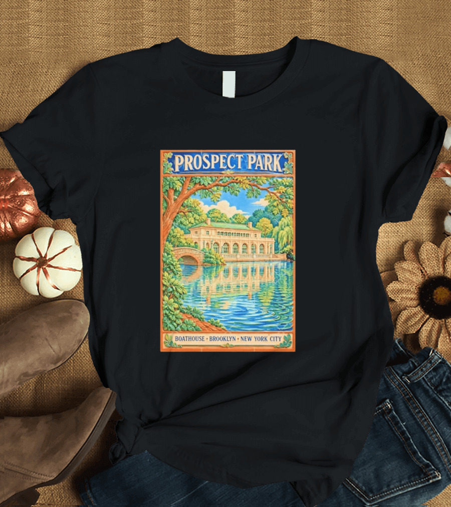 Prospect Park Boathouse Brooklyn New York City T-Shirt