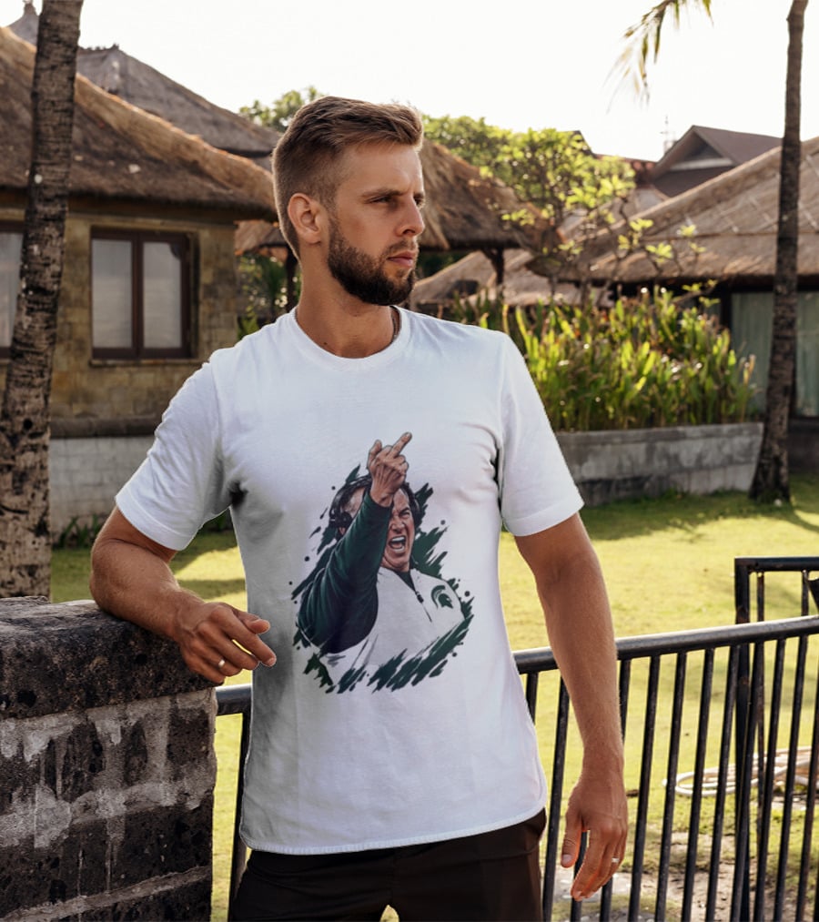 Spartans Middle Finger Coach Gesture T-Shirt