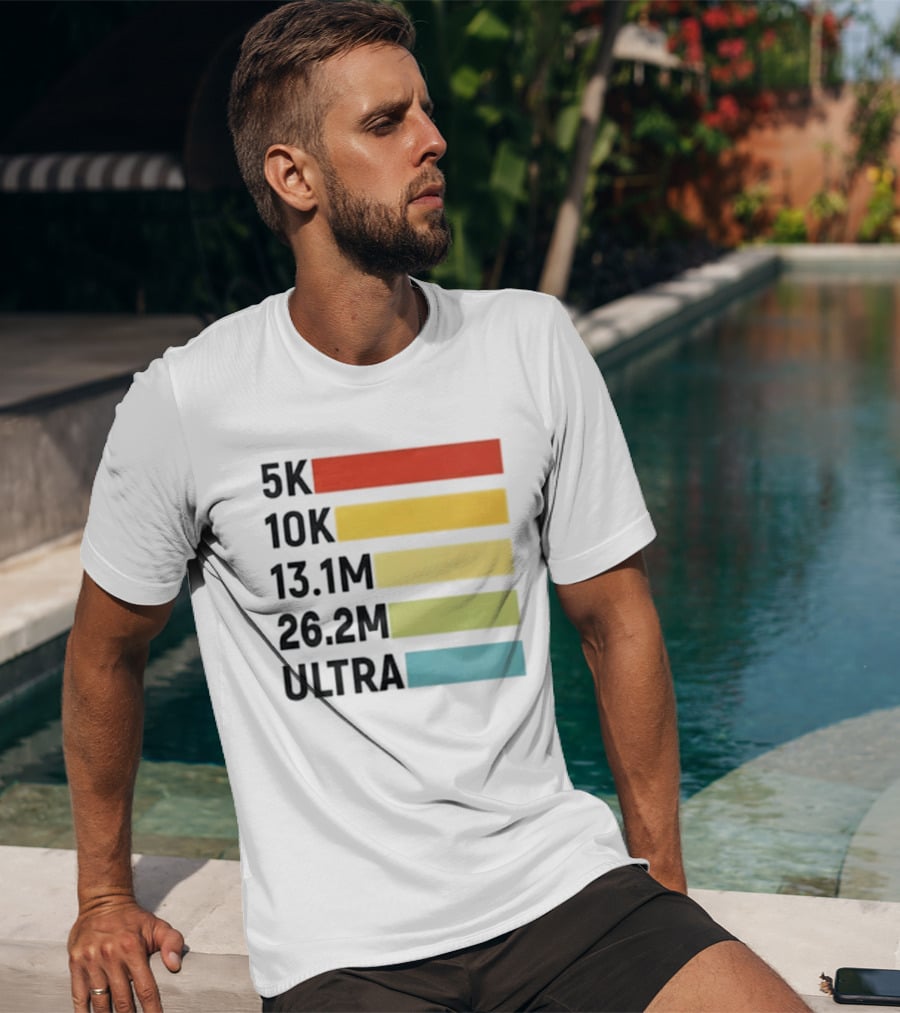 5K 10K 13.1M 26.2M Ultra Running Distance Chart T-Shirt