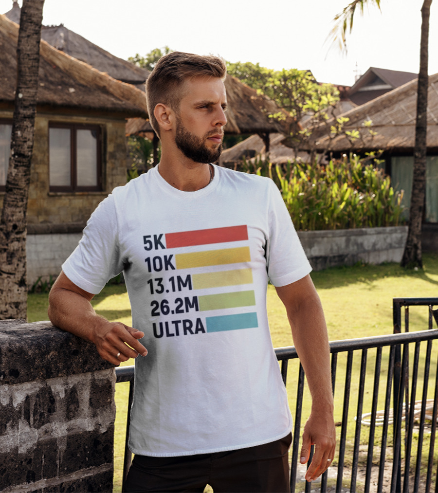 5K 10K 13.1M 26.2M Ultra Running Distance Chart T-Shirt