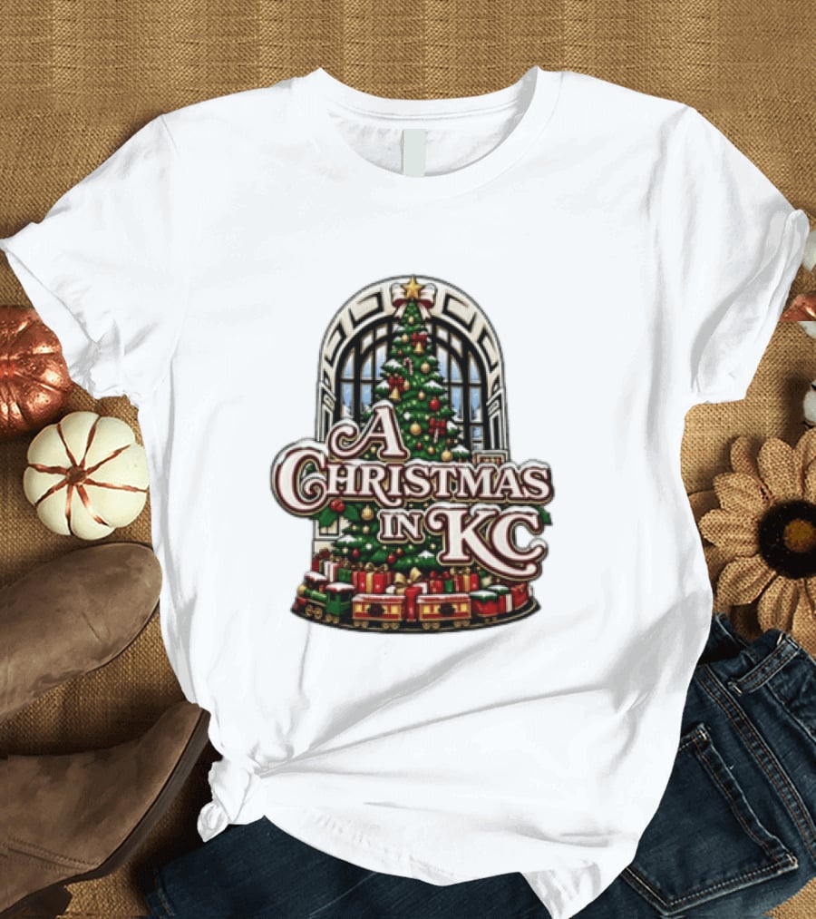 A Christmas In KC Union Station Kansas City Holiday Tree T-Shirt