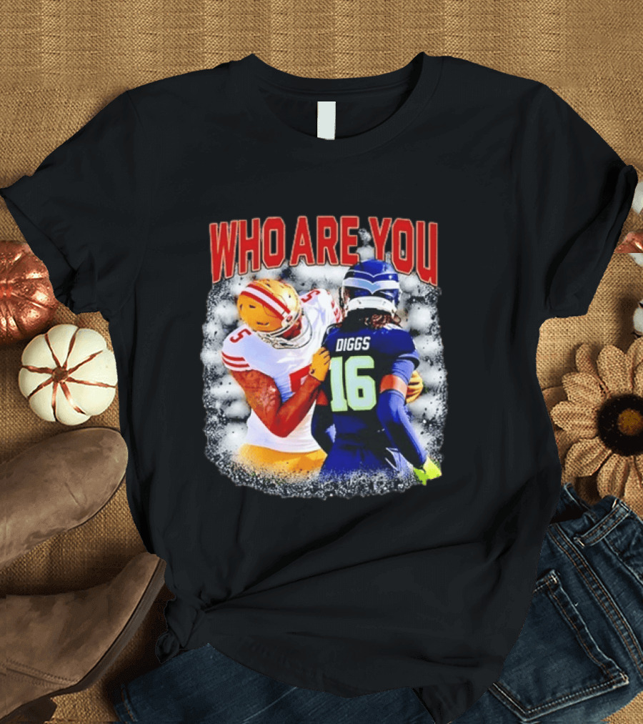 Quandre Diggs Who Are You Seattle Seahawks Football NFL Matchup T-Shirt