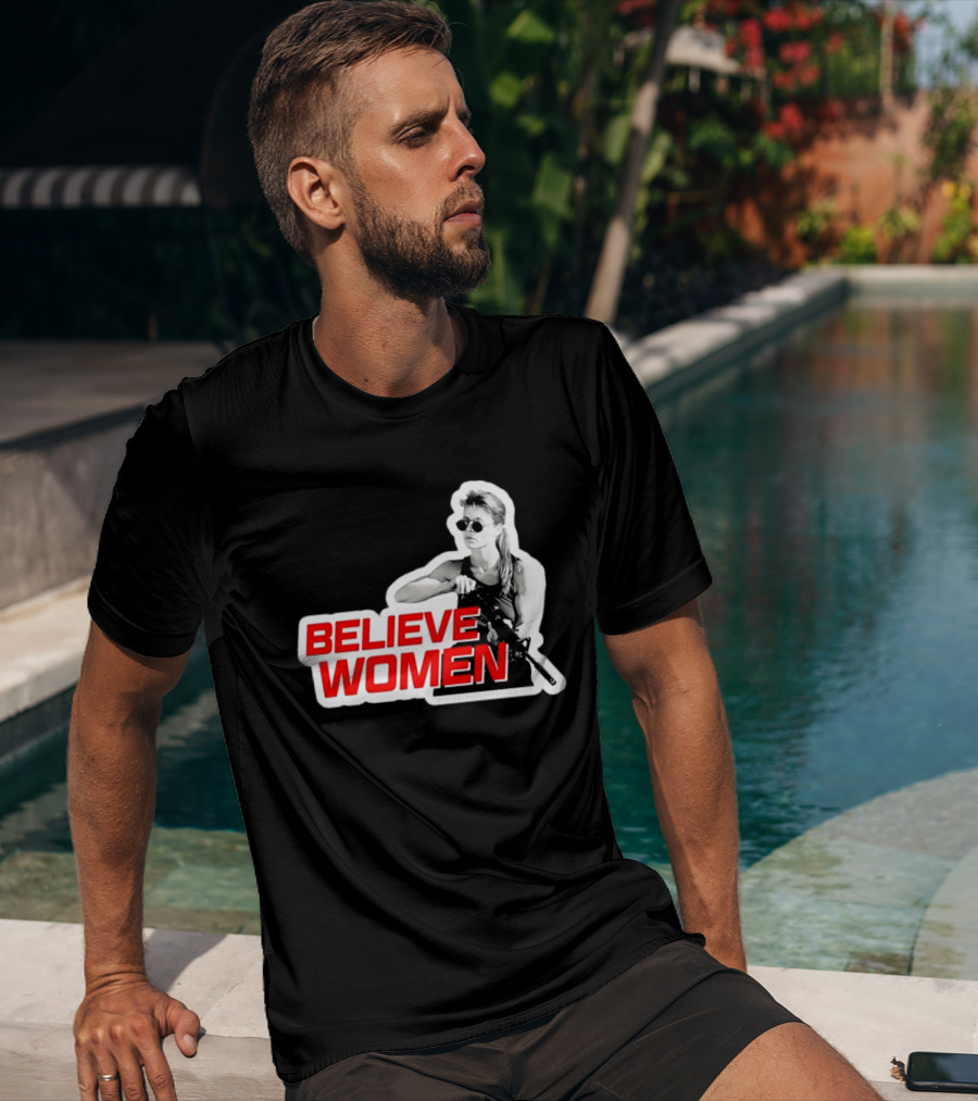 Believe Women Sarah Connor Terminator Halftone T-Shirt