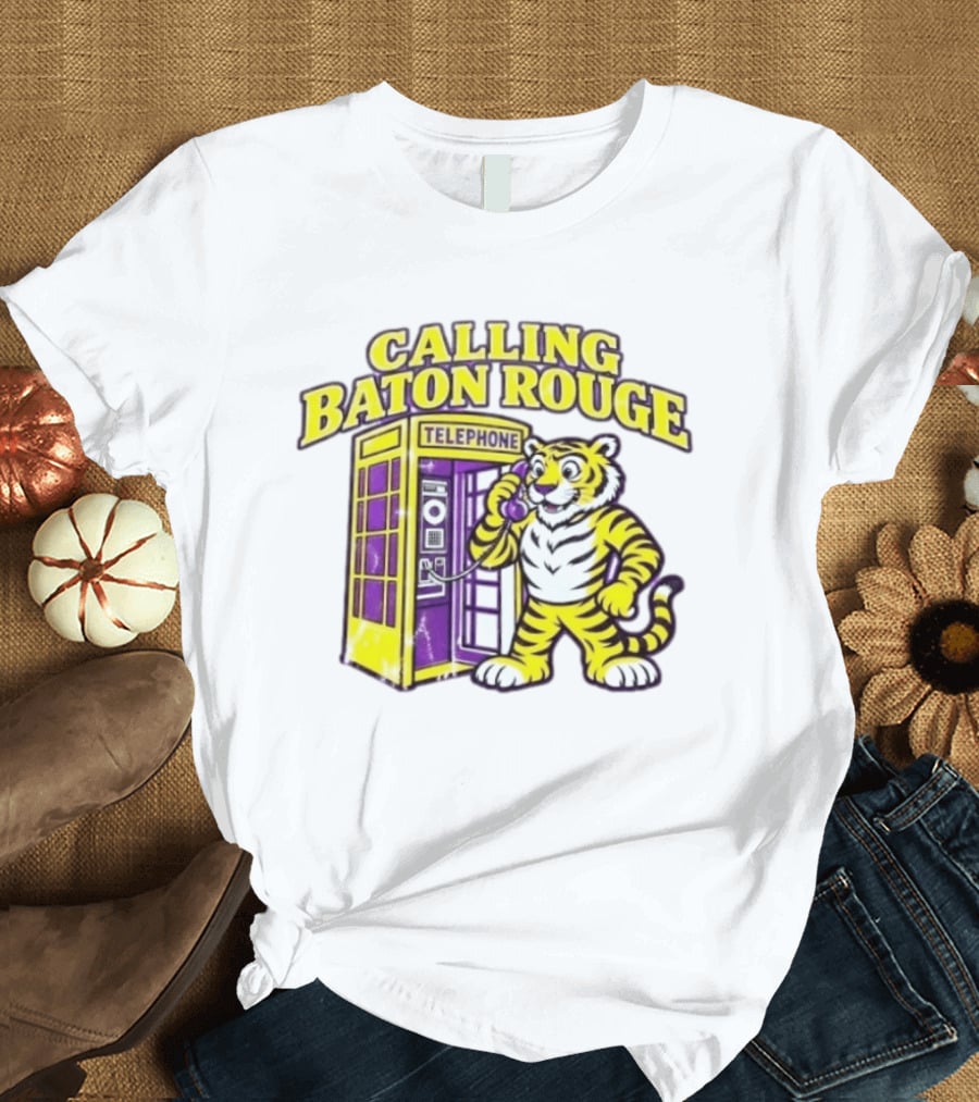 Calling Baton Rouge Telephone Tiger T-Shirt
