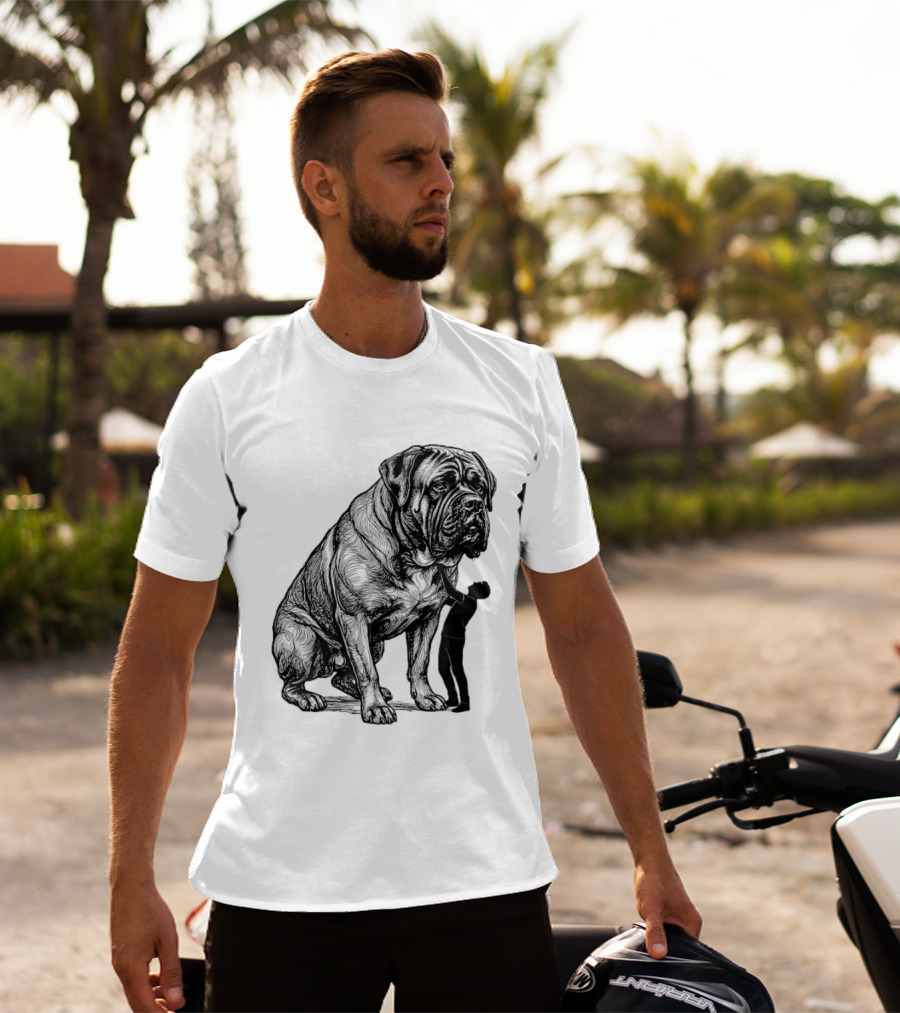 Cane Corso 110 Pounds Leaning On Me Dog Lover T-Shirt