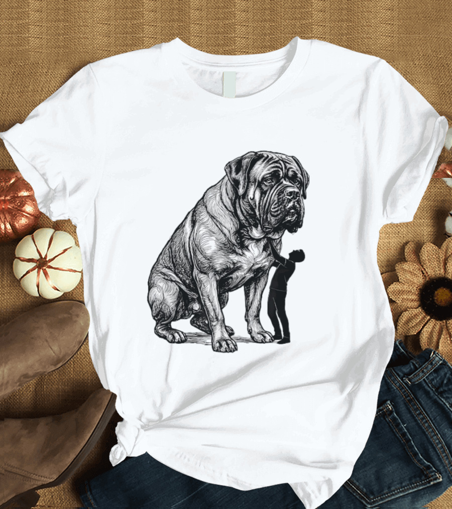 Cane Corso 110 Pounds Leaning On Me Dog Lover T-Shirt