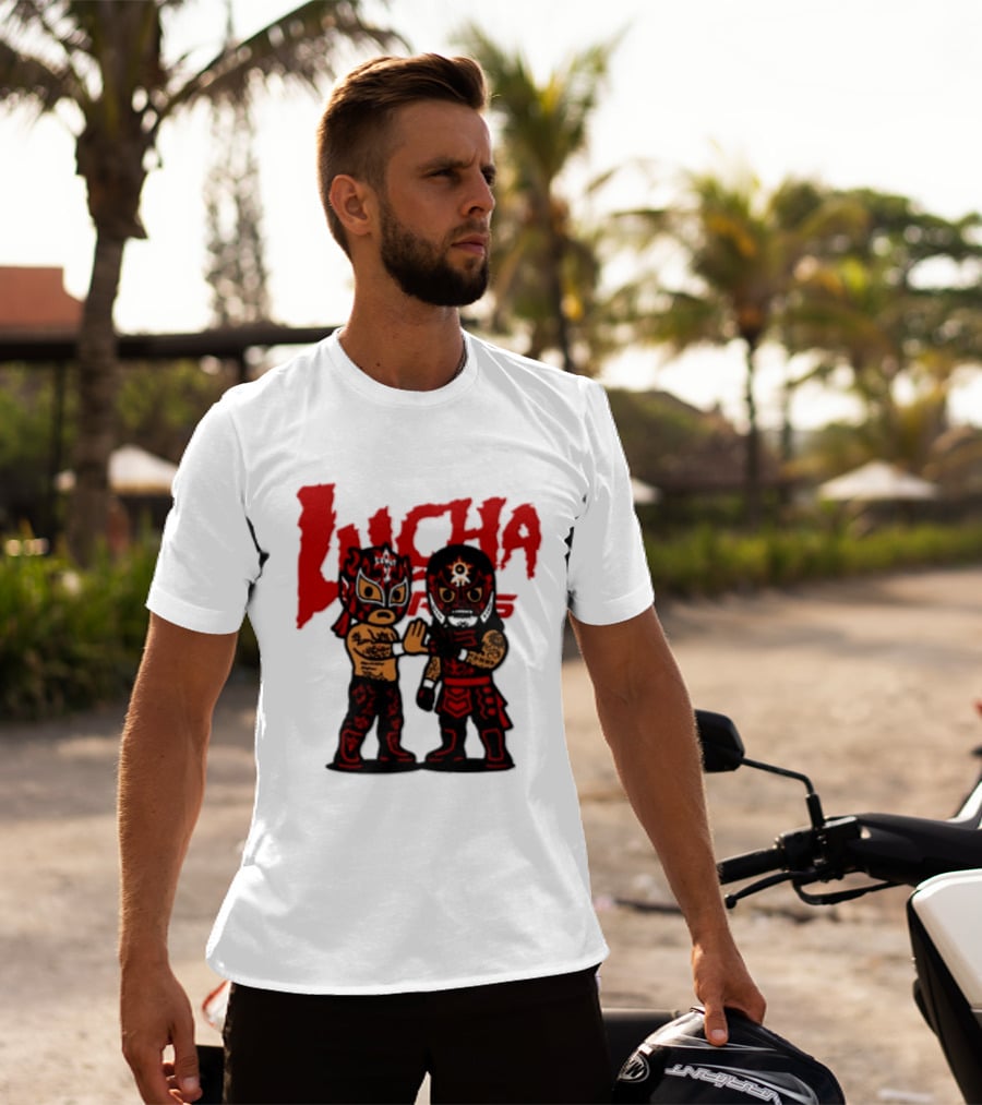 Penta El Zero Miedo Rey Fenix Lucha Bros Chibi Luchadores High Five T-Shirt