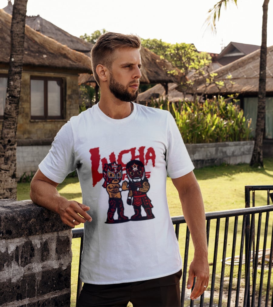 Penta El Zero Miedo Rey Fenix Lucha Bros Chibi Luchadores High Five T-Shirt
