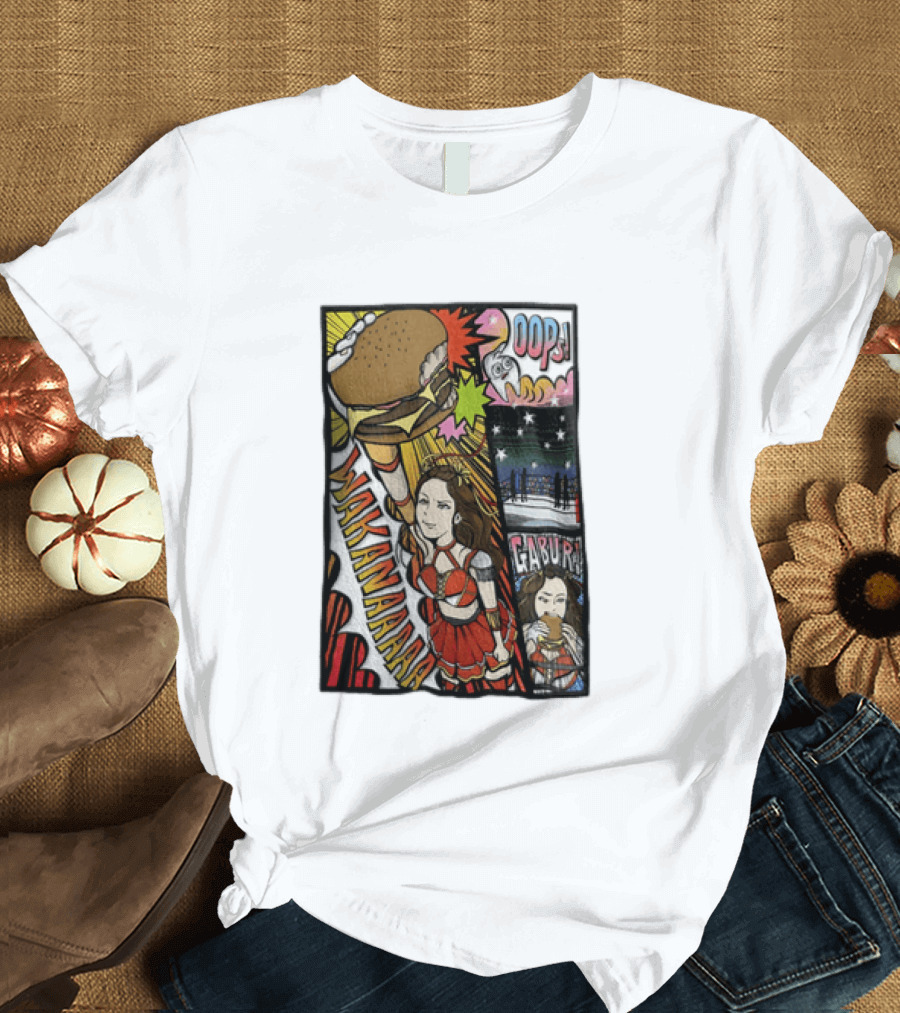 Wakana Tsukiyama Stardom Wakanaaaaa Oops Gaburi Comic Style Wrestling T-Shirt
