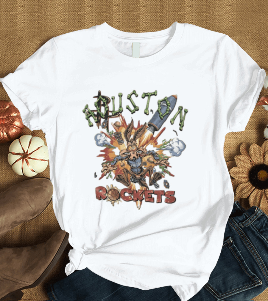 Wile E Coyote Houston Rockets NBA Explosion T-Shirt