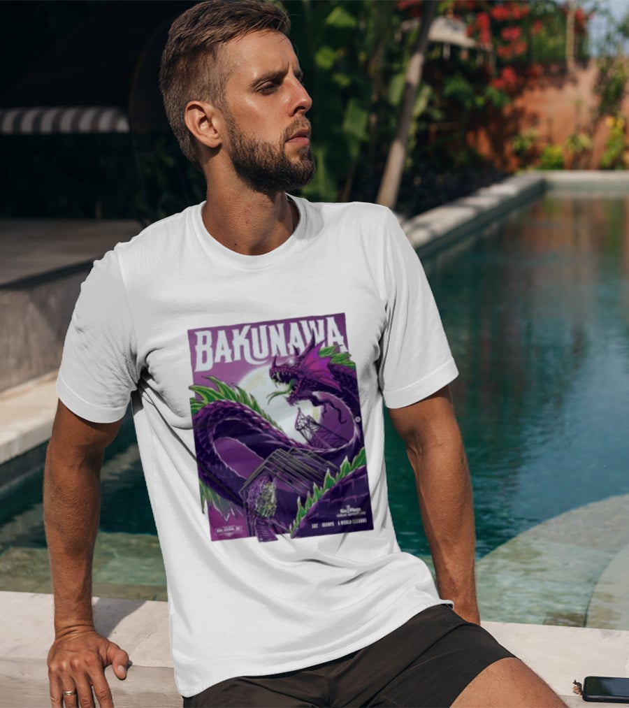 Bakunawa Project Purple Six Flags Great Adventure Roller 32 Stories 100 MPH 6 World Records T-Shirt