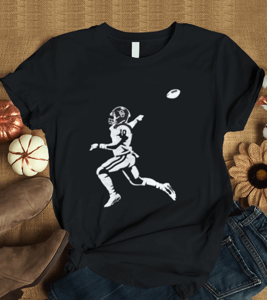 Oklahoma Sooners NCAA Football 10 Throwing Player White T-Shirt