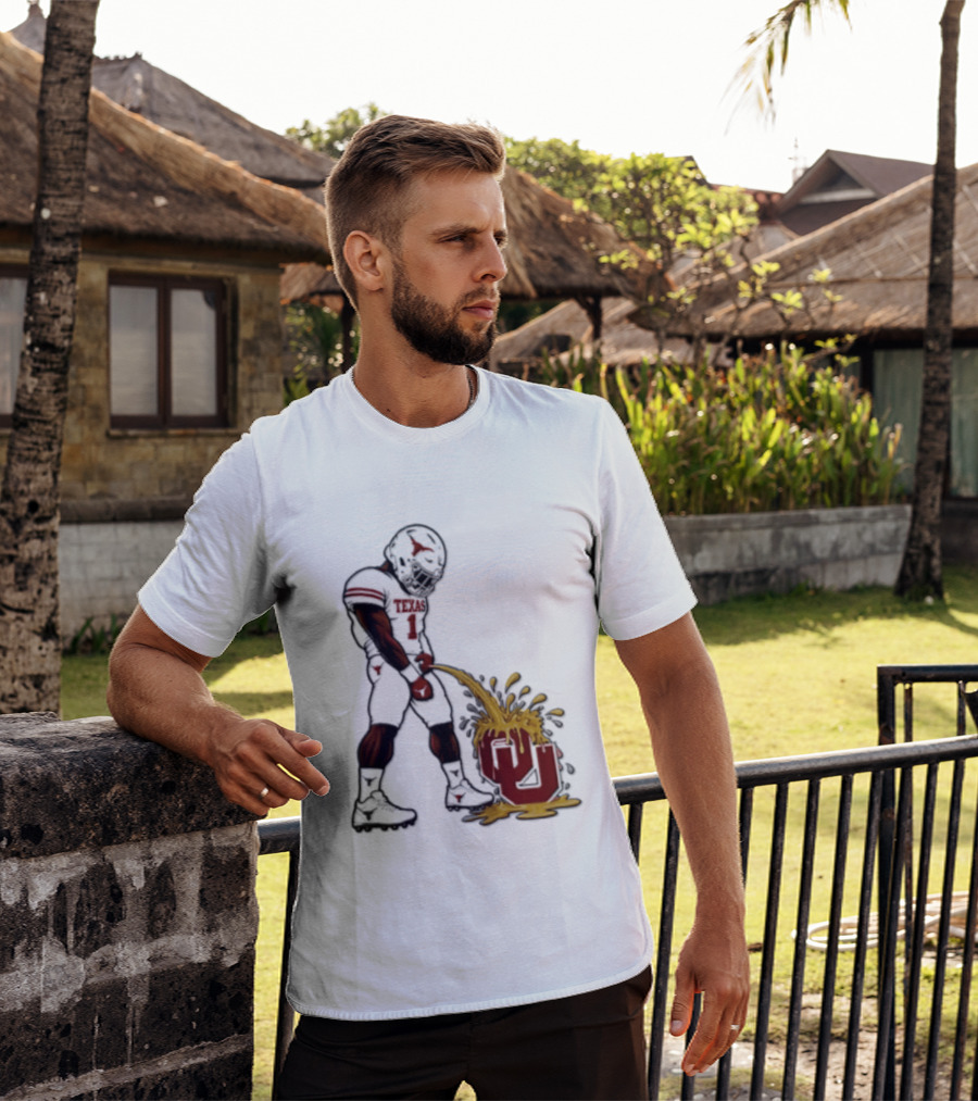Colin Simmons Texas Football Rivalry With Oklahoma Sooners T-Shirt