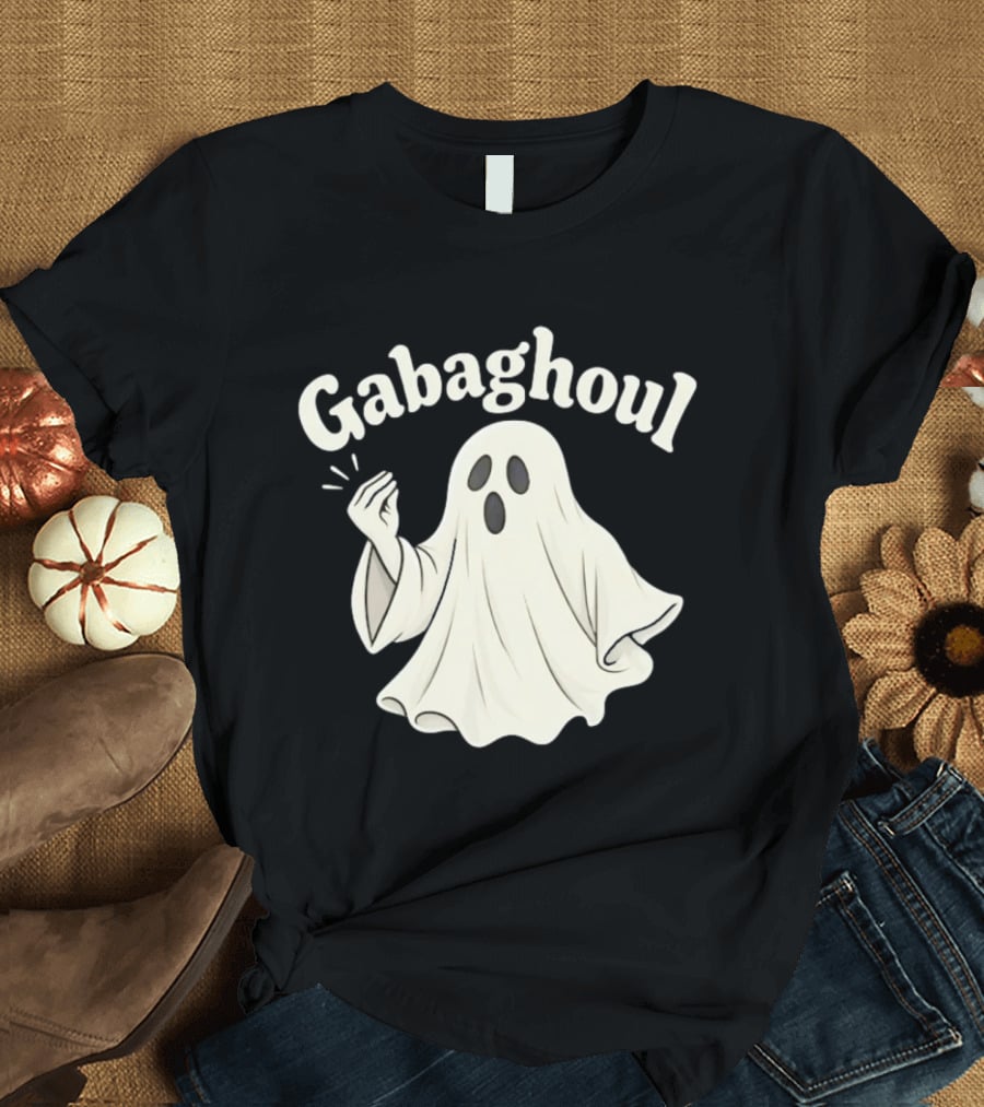 Gabaghoul Italian Ghost With Hand Gesture Spooky Humor T-Shirt
