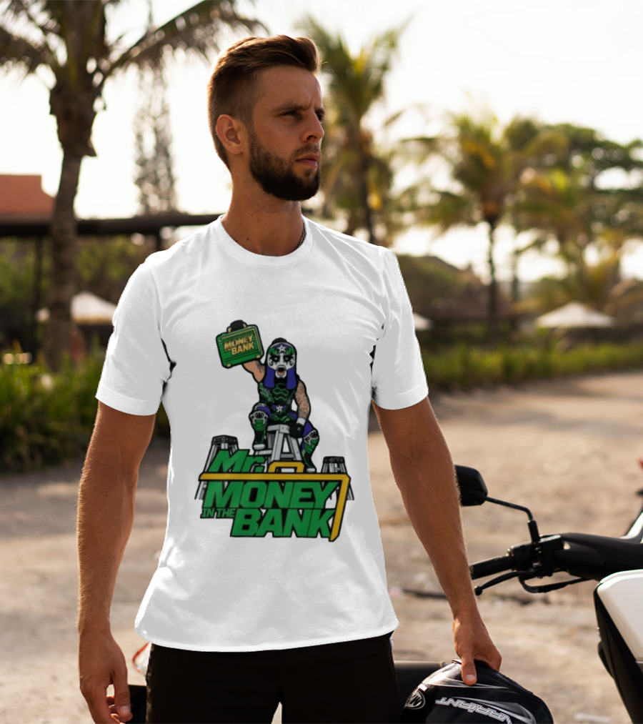 Mr Money In The Bank WWE Ladder Match Wrestling Superstars T-Shirt