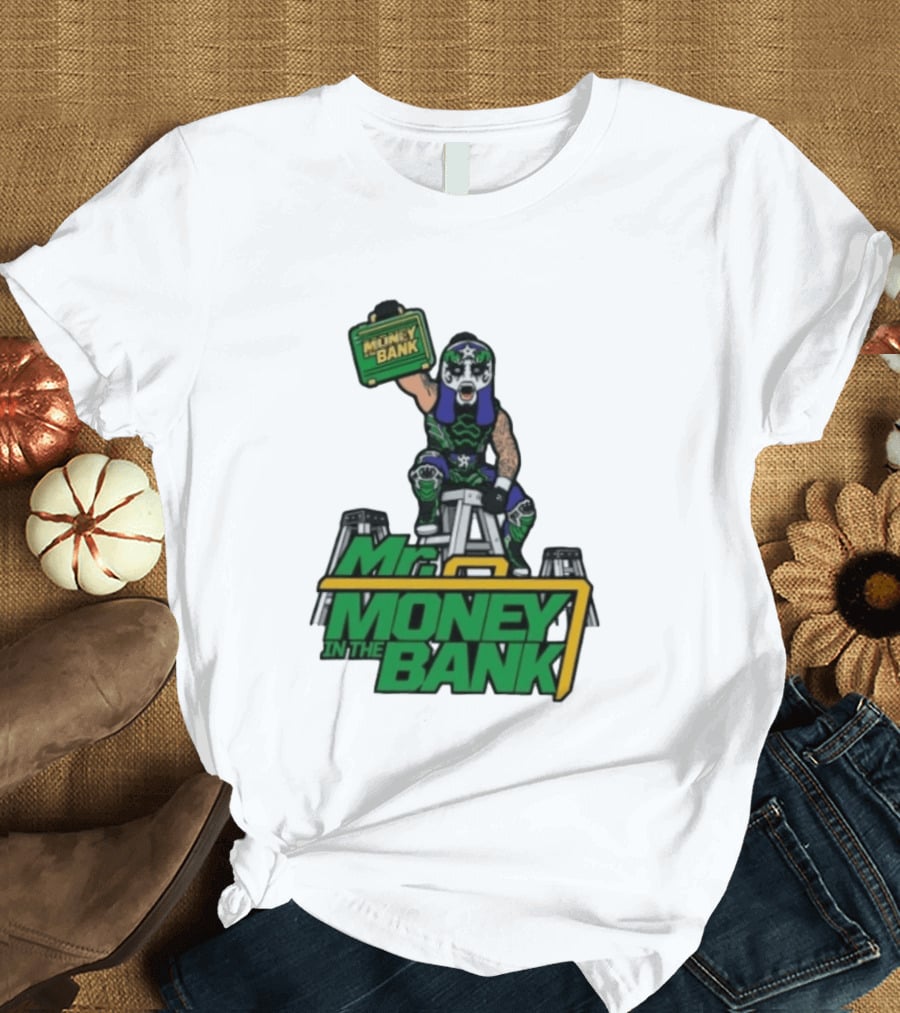 Mr Money In The Bank WWE Ladder Match Wrestling Superstars T-Shirt