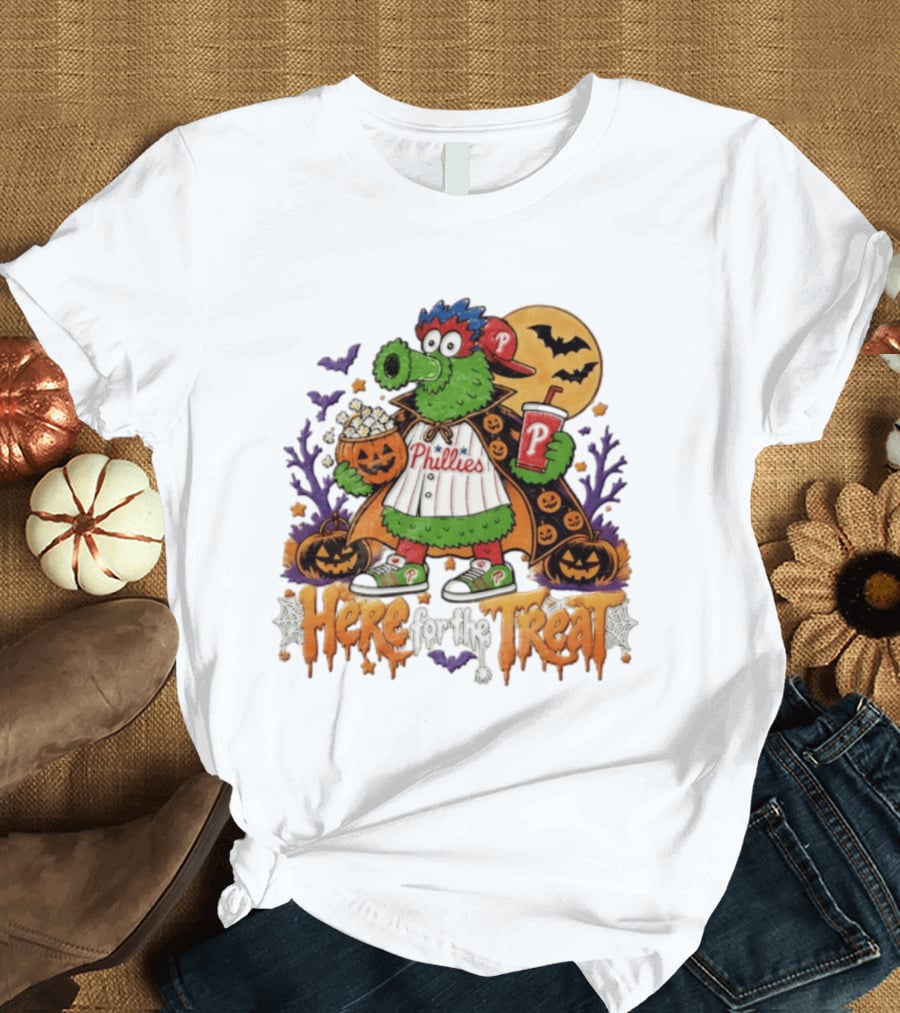 Halloween Phanatic Phillies Here For The Treat T-Shirt