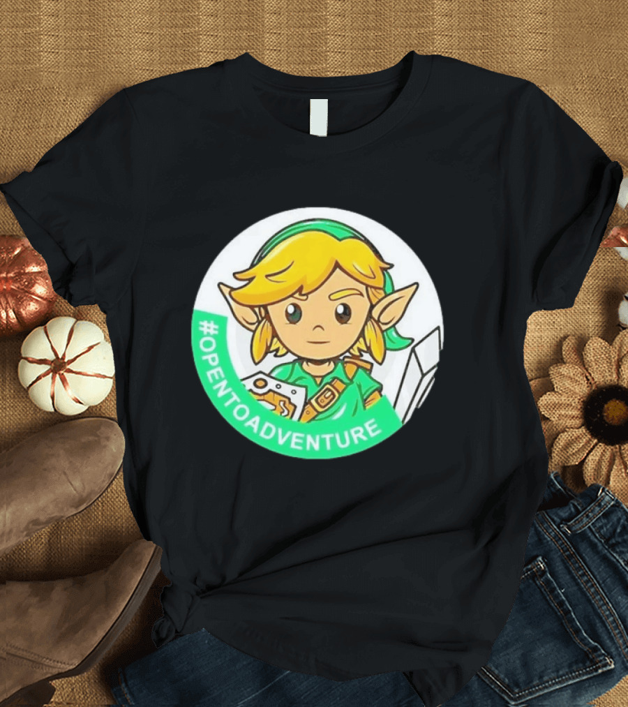 #OPENTOADVENTURE Link The Legend Of Zelda T-Shirt
