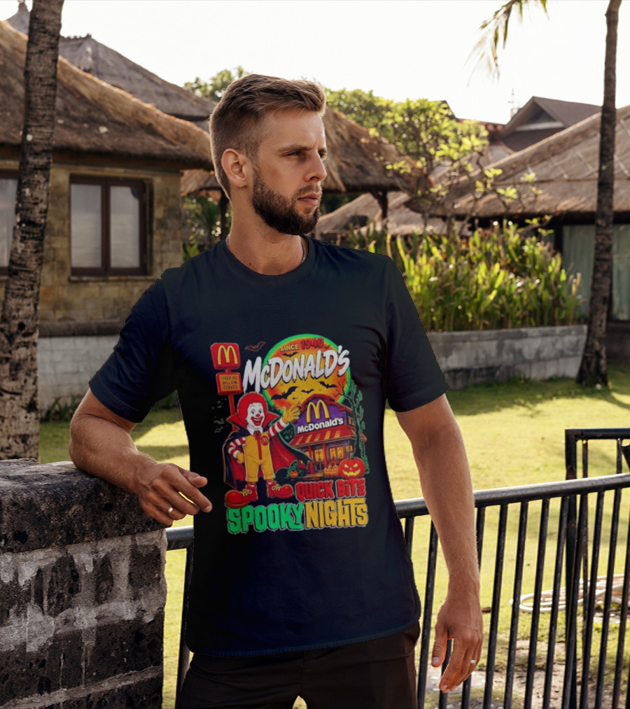 McDonald's Ronald McDonald Spooky Nights Quick Bite Since 1940 Over 60 Billion Served T-Shirt