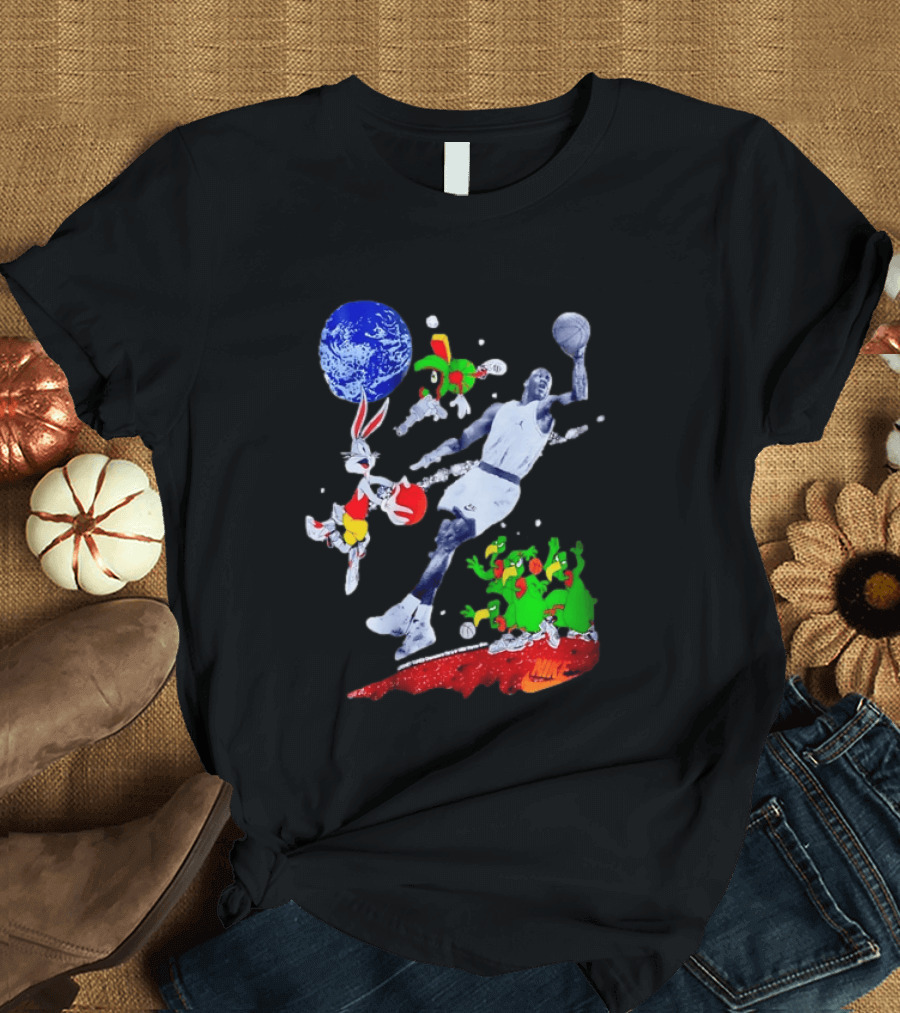 Nike Michael Jordan Looney Tunes Space Jam Basketball Nike T-Shirt