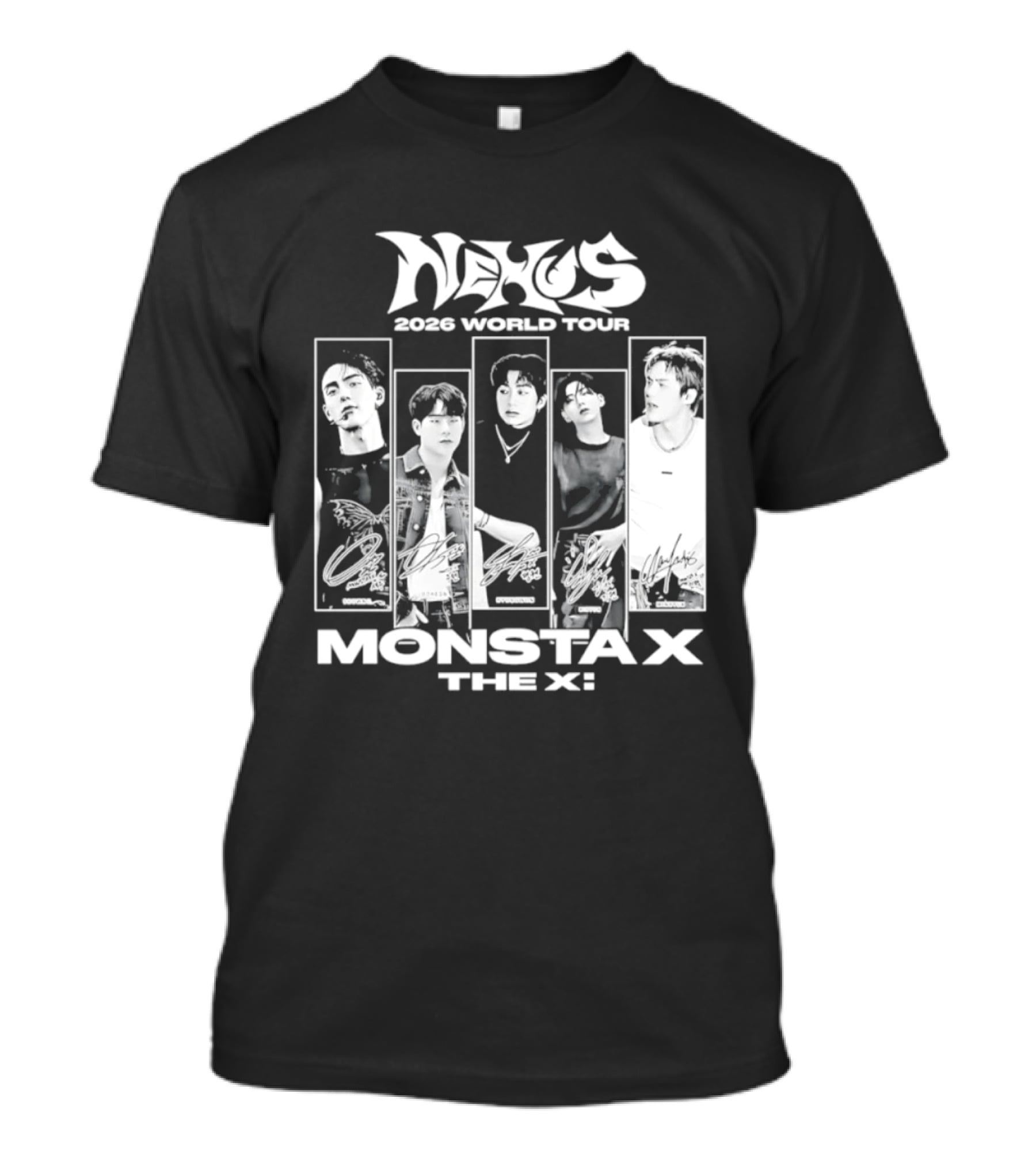Nexus 2026 World Tour Monsta X With Shownu Jooheon Hyungwon Kihyun Minhyuk T-Shirt