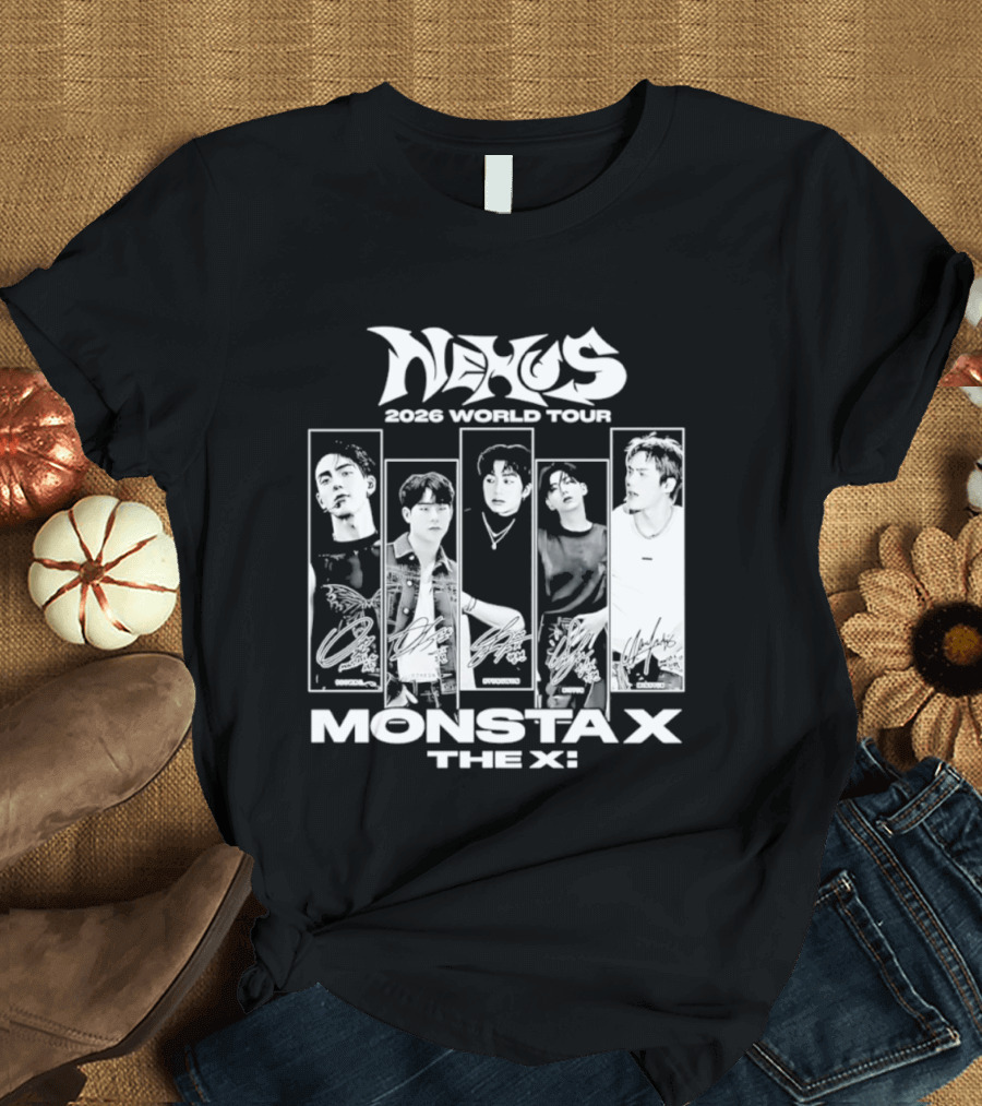 Nexus 2026 World Tour Monsta X With Shownu Jooheon Hyungwon Kihyun Minhyuk T-Shirt
