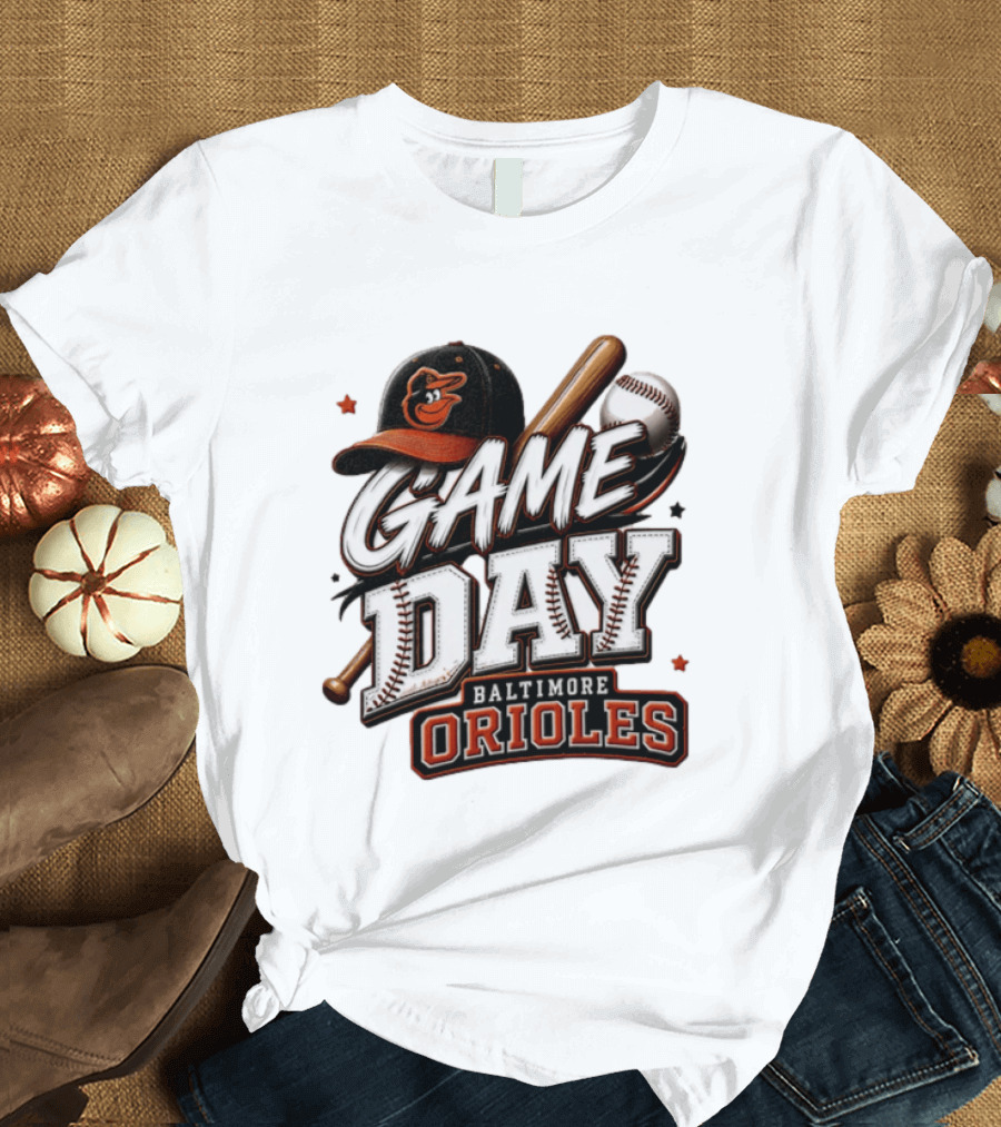 Baltimore Orioles Game Day Baseball MLB 2026 T-Shirt