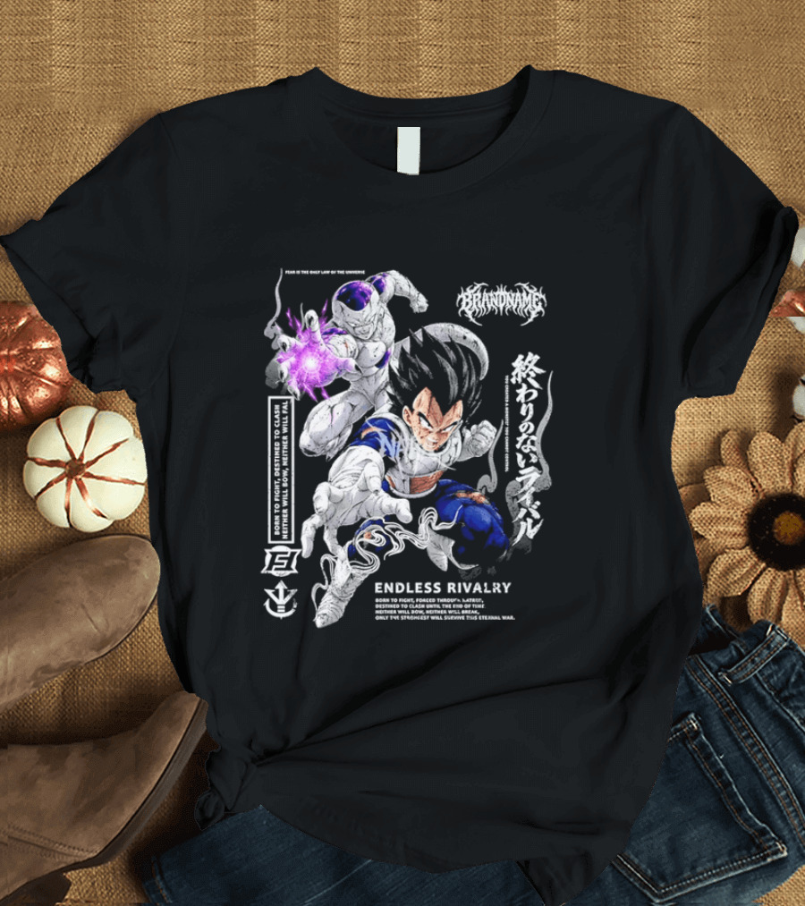 Dragon Ball Z Vegeta Frieza Battle Endless Rivalry Iconic Anime Characters T-Shirt