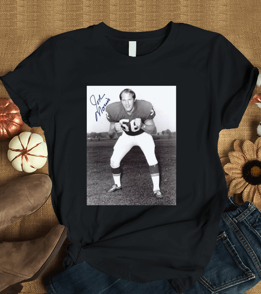 Rip Jon Morris 1942 2026 Signed Photo Vintage Football Player 56 T-Shirt