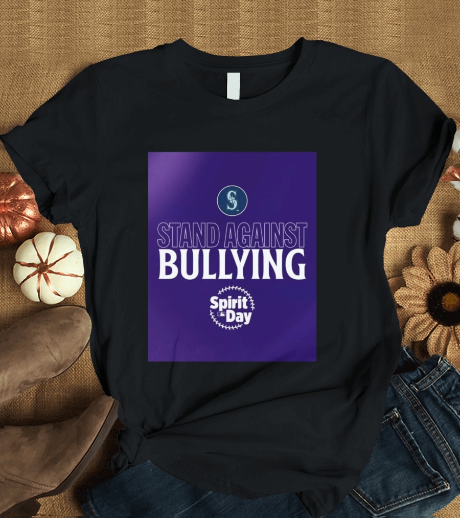 Seattle Mariners Stand Against Bullying Spirit Day T-Shirt