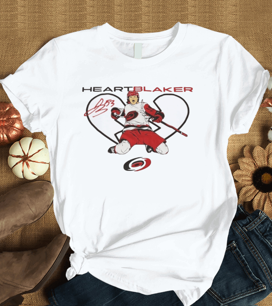 Heartblaker 53 Michael Bunting Carolina Hurricanes T-Shirt
