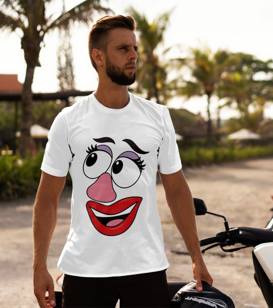 Mrs Potato Head Toy Story Hasbro Cartoon Face T-Shirt