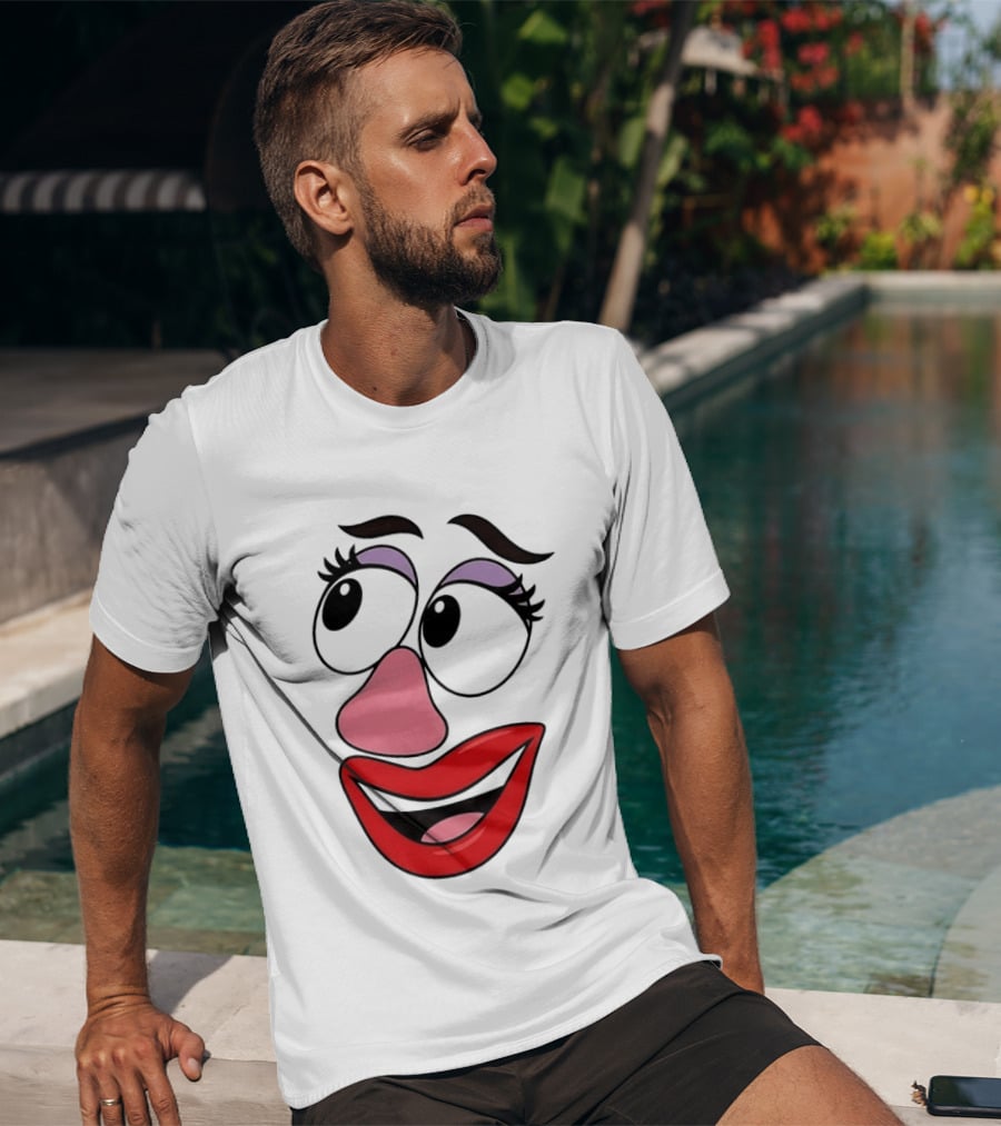 Mrs Potato Head Toy Story Hasbro Cartoon Face T-Shirt