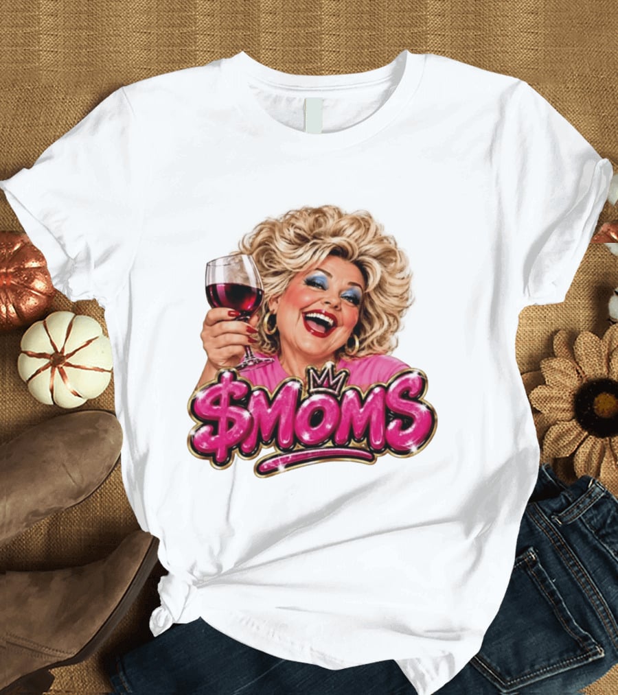 SMoms Wine Glass Fun Motherhood T-Shirt