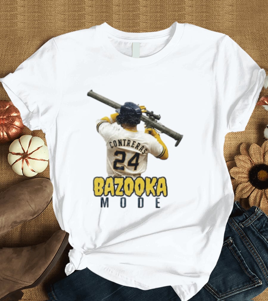 Milwaukee Baseball Bazooka Mode William Contreras 24 T-Shirt