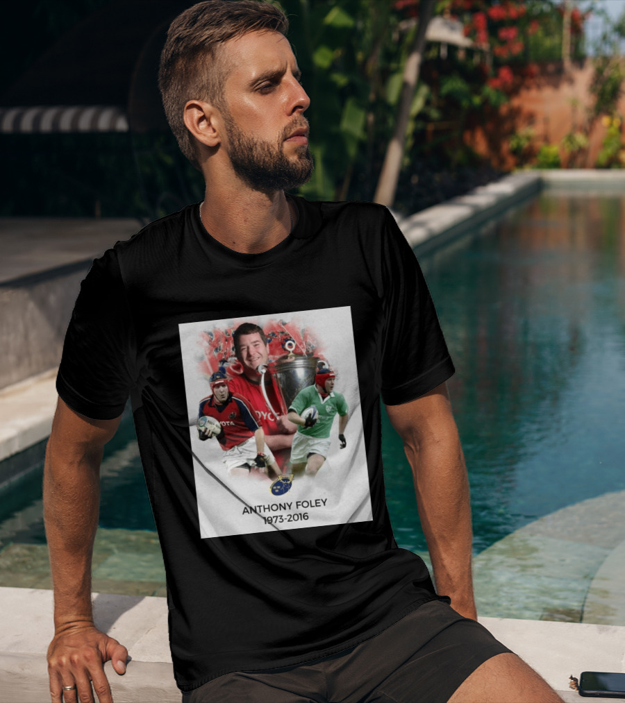 Anthony Foley Munster Rugby Legend 1973 2016 T-Shirt