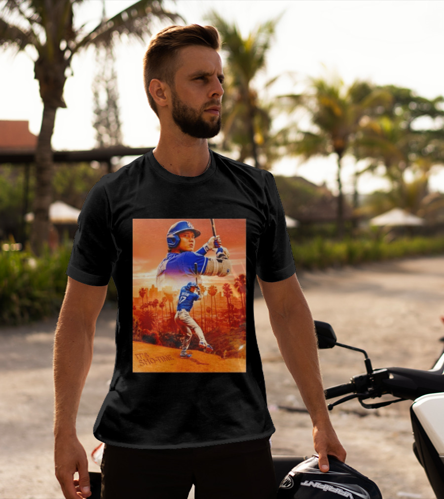 Shohei Ohtani Los Angeles Dodgers It's Sho Time Baseball Legend Urban Sunset T-Shirt