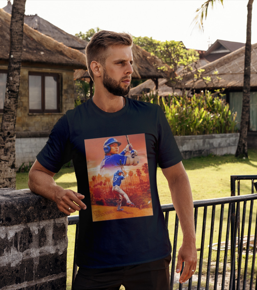 Shohei Ohtani Los Angeles Dodgers It's Sho Time Baseball Legend Urban Sunset T-Shirt