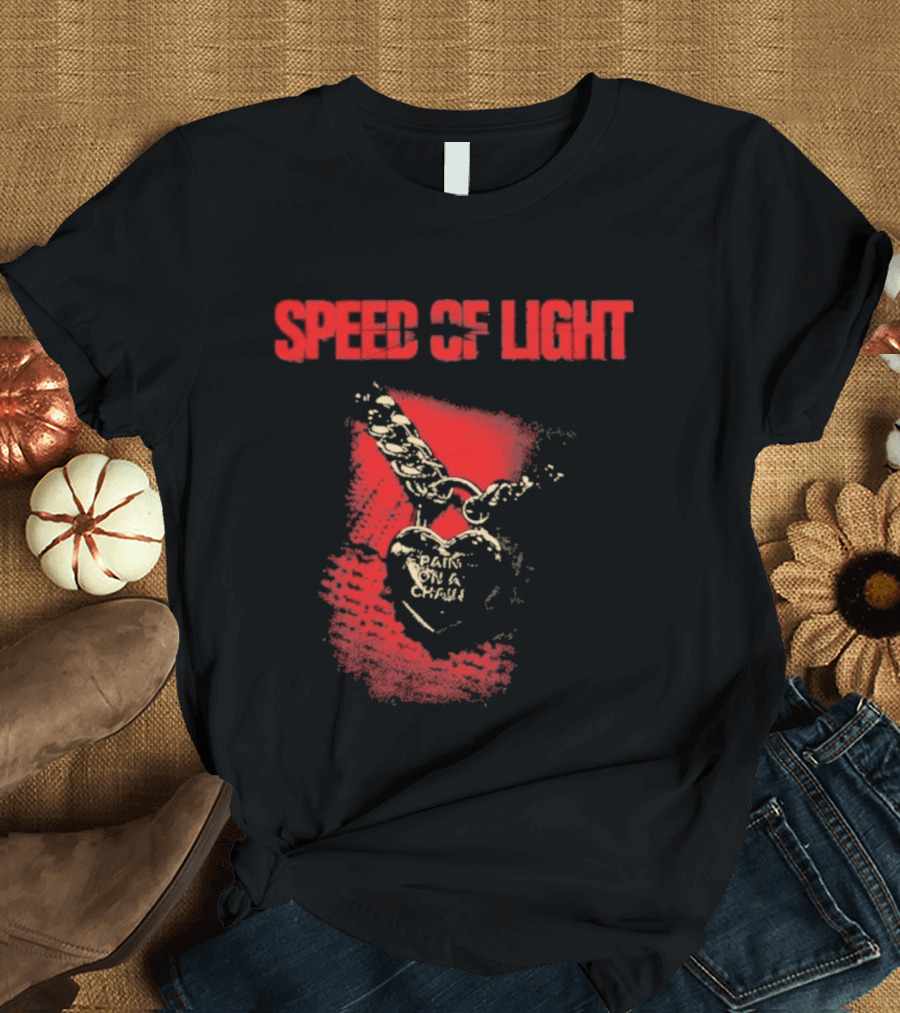 Speed Of Light Skull With Chain T-Shirt