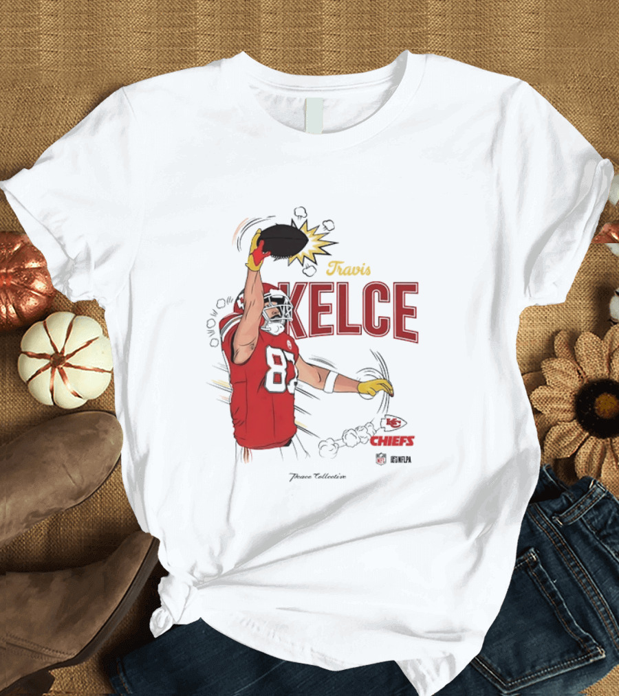 Travis Kelce Number 87 Kansas City Chiefs Football Chiefs 87 Kelce Player Catch T-Shirt