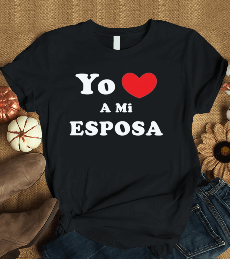 Yo Amo A Mi Esposa Red Heart Love My Wife T-Shirt