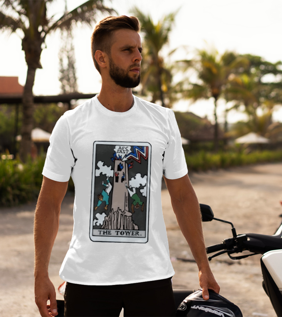 AFC East The Tower Tarot Card Football T-Shirt