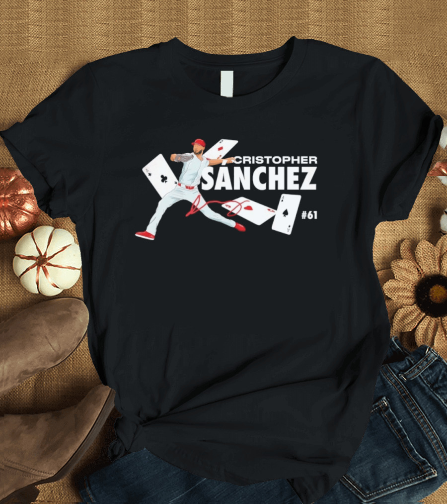 Cristopher Sanchez Philadelphia Phillies No 61 T-Shirt