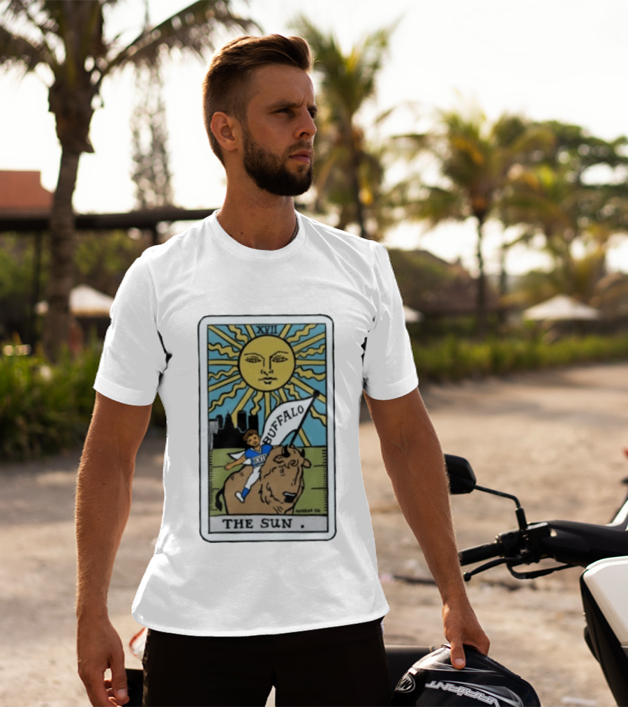 Buffalo Bills The Sun Tarot Card XVII T-Shirt