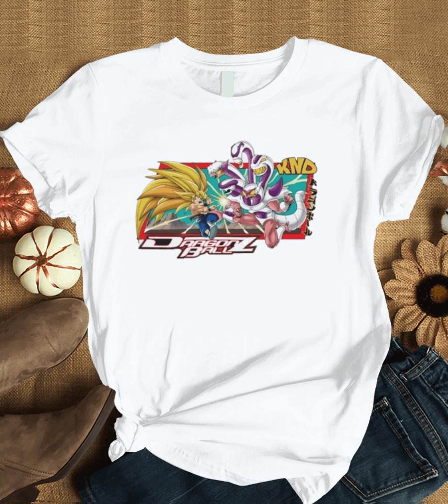Dragon Ball Z Goku Fighting Frieza Anime T-Shirt