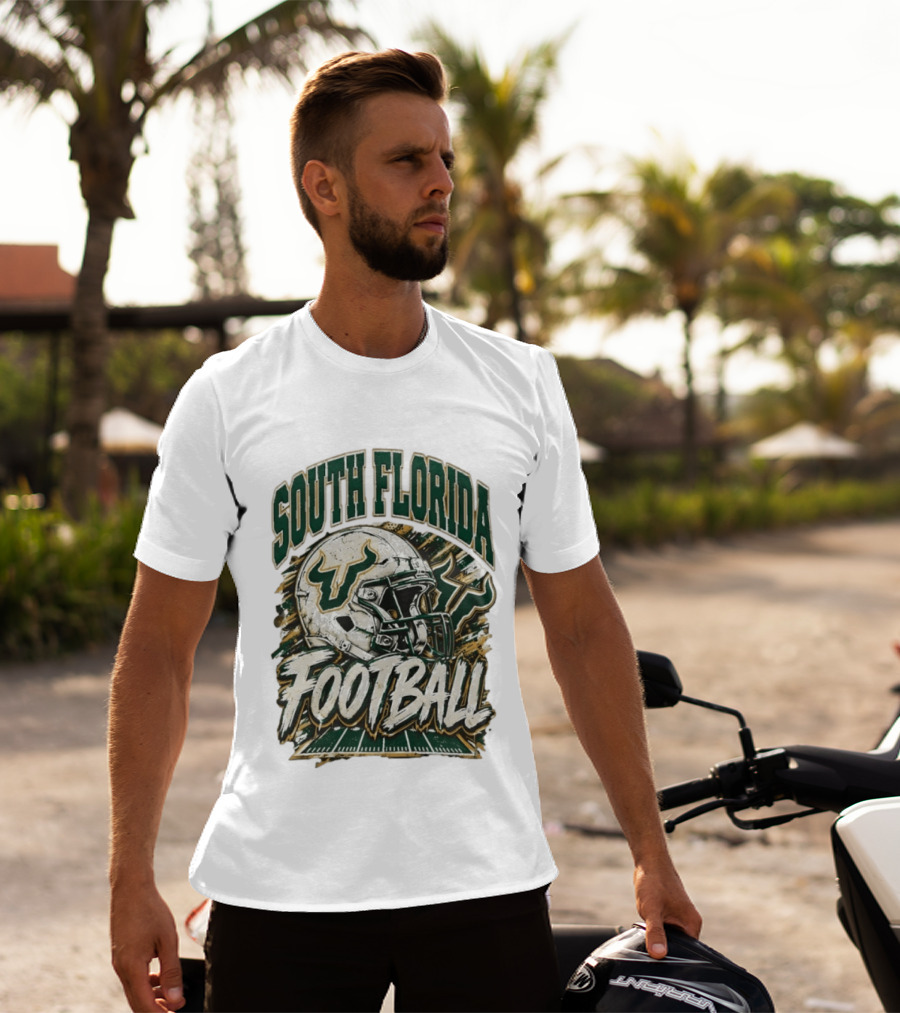 South Florida Bulls Football 90s Game Day QB Flowers Era T-Shirt
