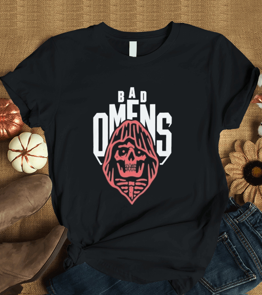 Bad Omens Skull Hooded Metalcore Heavy Metal T-Shirt