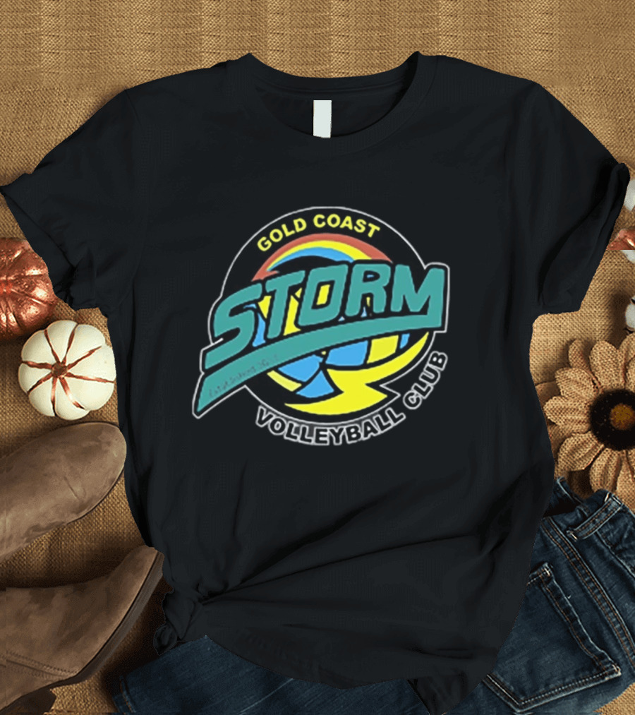 Gold Coast Storm Volleyball Club Colorful T-Shirt